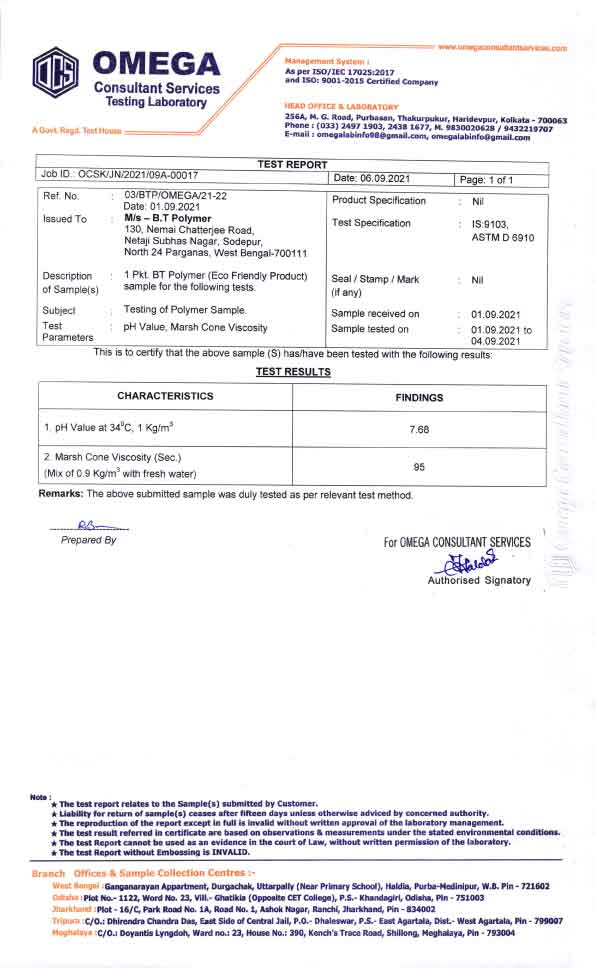 drilling polymer company in kolkata